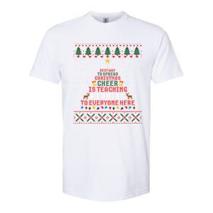 Christmas Reading Teacher Ugly Xmas Great Gift Softstyle CVC T-Shirt