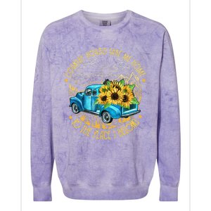 Country Roads Take Me Home To The Place I Belong Colorblast Crewneck Sweatshirt