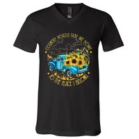 Country Roads Take Me Home To The Place I Belong V-Neck T-Shirt