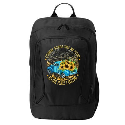 Country Roads Take Me Home To The Place I Belong City Backpack