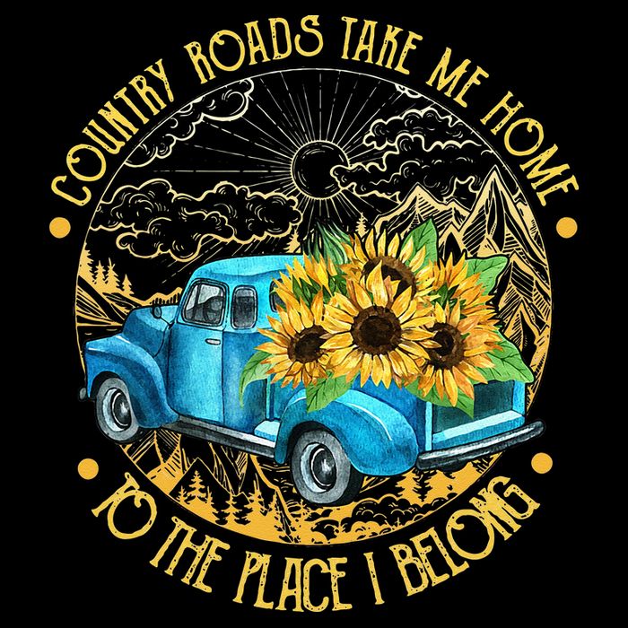 Country Roads Take Me Home To The Place I Belong City Backpack