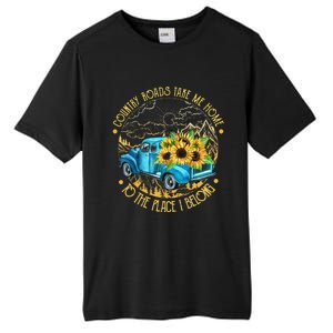 Country Roads Take Me Home To The Place I Belong Tall Fusion ChromaSoft Performance T-Shirt