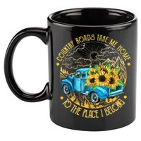 Country Roads Take Me Home To The Place I Belong 11oz C Handle Ceramic Mug