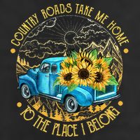 Country Roads Take Me Home To The Place I Belong 11oz C Handle Ceramic Mug