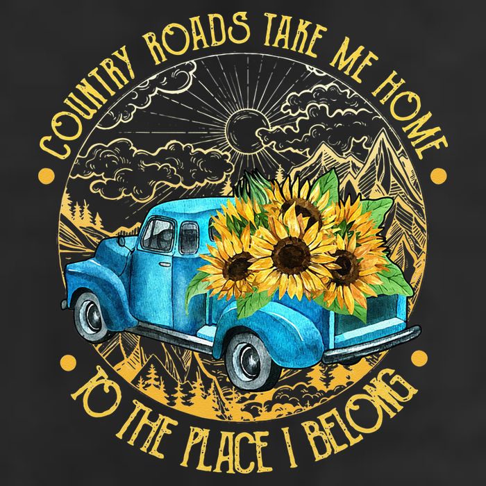 Country Roads Take Me Home To The Place I Belong 11oz C Handle Ceramic Mug
