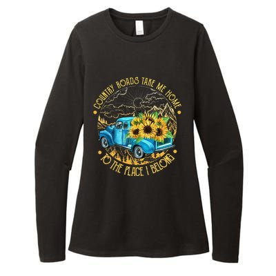 Country Roads Take Me Home To The Place I Belong Womens CVC Long Sleeve Shirt