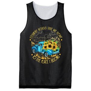 Country Roads Take Me Home To The Place I Belong Mesh Reversible Basketball Jersey Tank