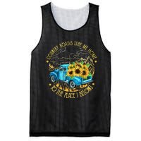 Country Roads Take Me Home To The Place I Belong Mesh Reversible Basketball Jersey Tank