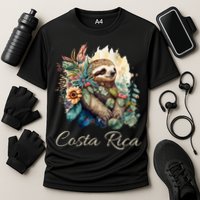 Costa Rica Tropical Sloth Cooling Performance Crew T-Shirt