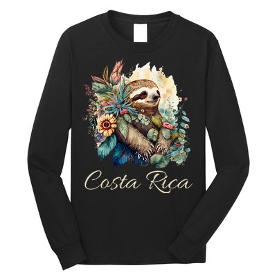 Costa Rica Tropical Sloth Long Sleeve Shirt