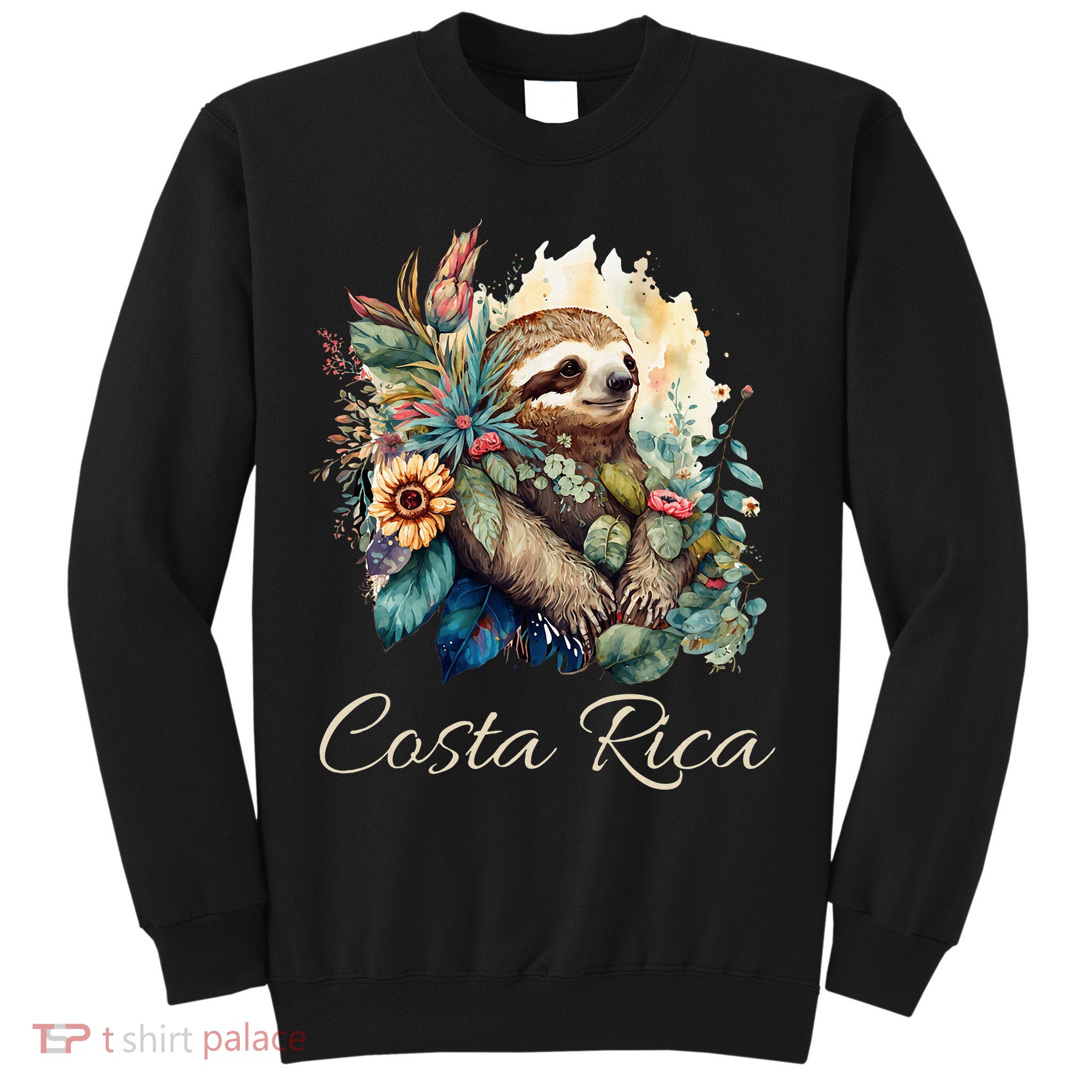 Costa Rica Tropical Sloth Sweatshirt