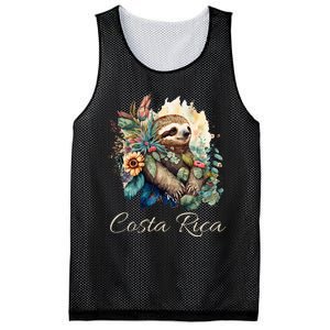 Costa Rica Tropical Sloth Mesh Reversible Basketball Jersey Tank