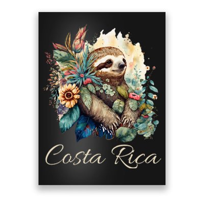 Costa Rica Tropical Sloth Poster