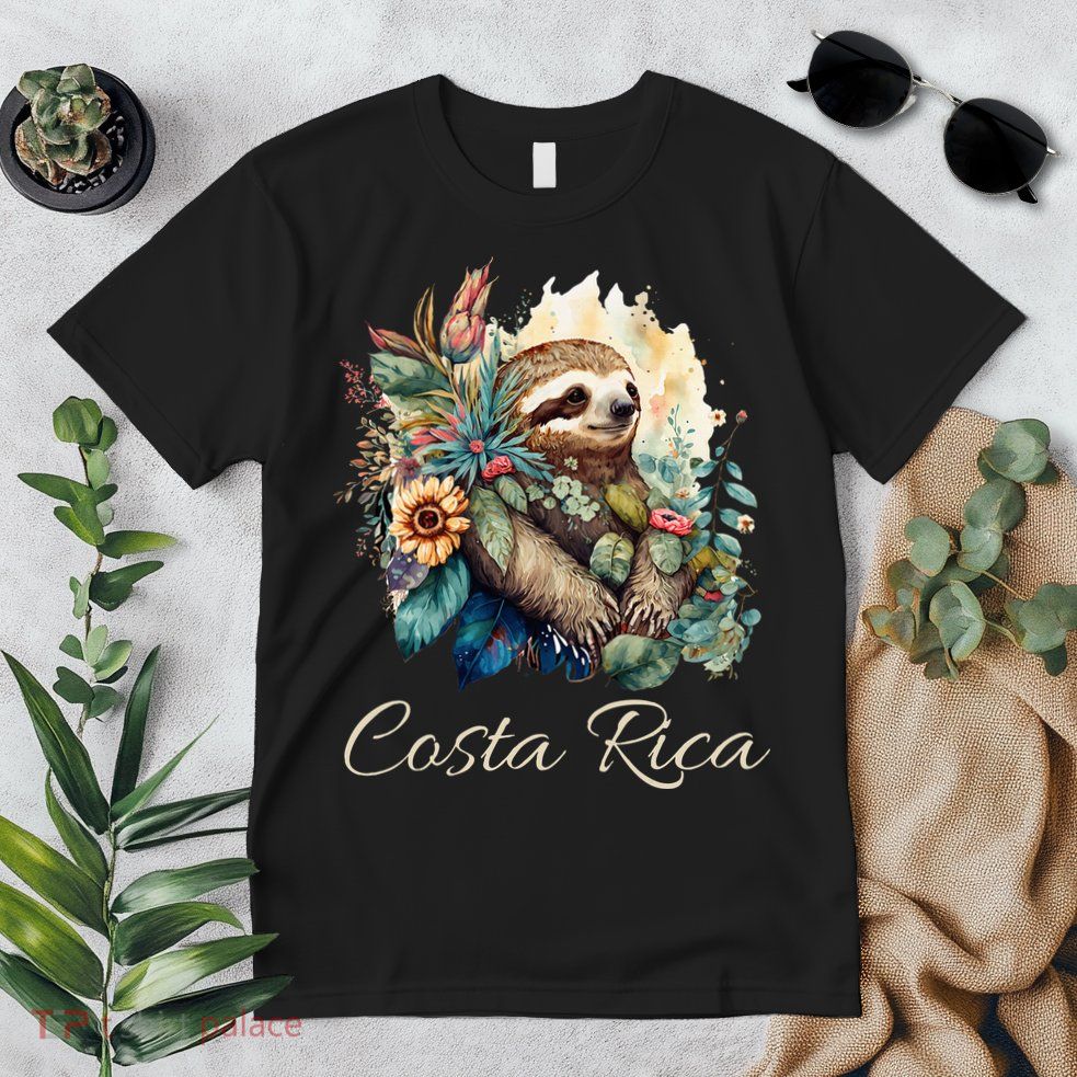 Costa Rica Tropical Sloth Premium T-Shirt