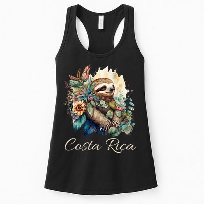 Costa Rica Tropical Sloth Womens Tank Top