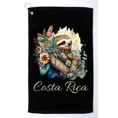 Costa Rica Tropical Sloth Golf Towel