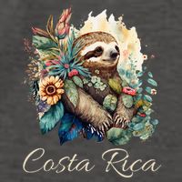 Costa Rica Tropical Sloth Vector Backpack