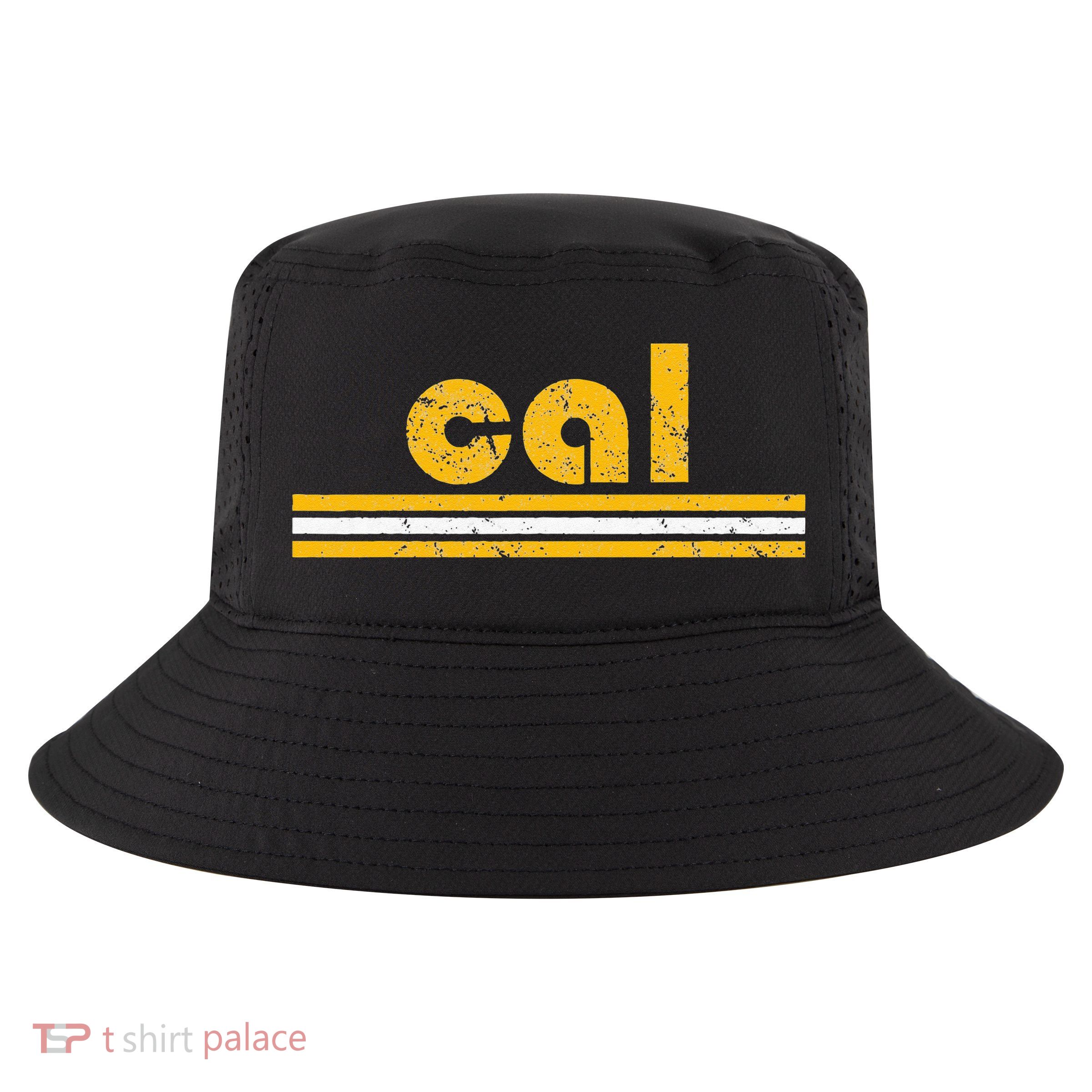 Cal Retro Three Stripe Vintage California Throwback Cool Comfort Performance Bucket Hat