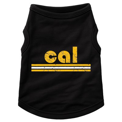 Cal Retro Three Stripe Vintage California Throwback Doggie Tank