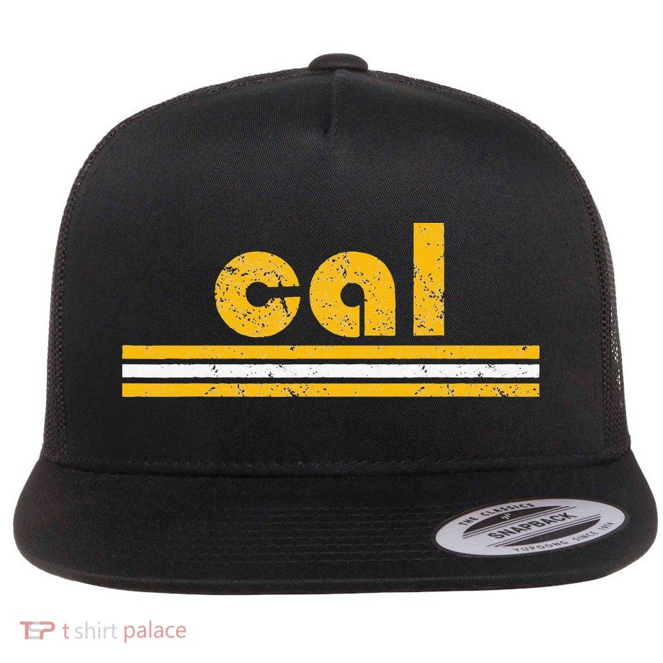 Cal Retro Three Stripe Vintage California Throwback Flatbill Hat