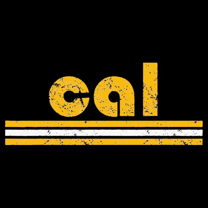 Cal Retro Three Stripe Vintage California Throwback Tie-Dye T-Shirt