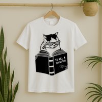 Cat Reading To Kill A Mockingbird Funny T-Shirt
