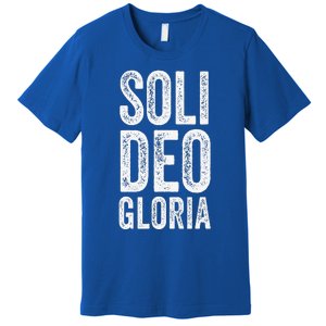 Christian Reformed Theology Soli Deo Gloria Jesus Premium T-Shirt