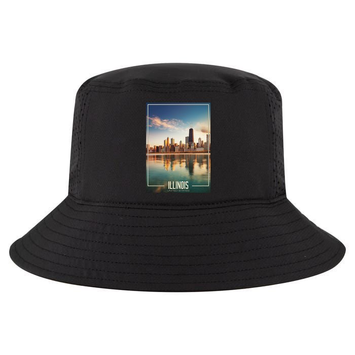 Chicago Reflections: The Heart Of Illinois Cool Comfort Performance Bucket Hat