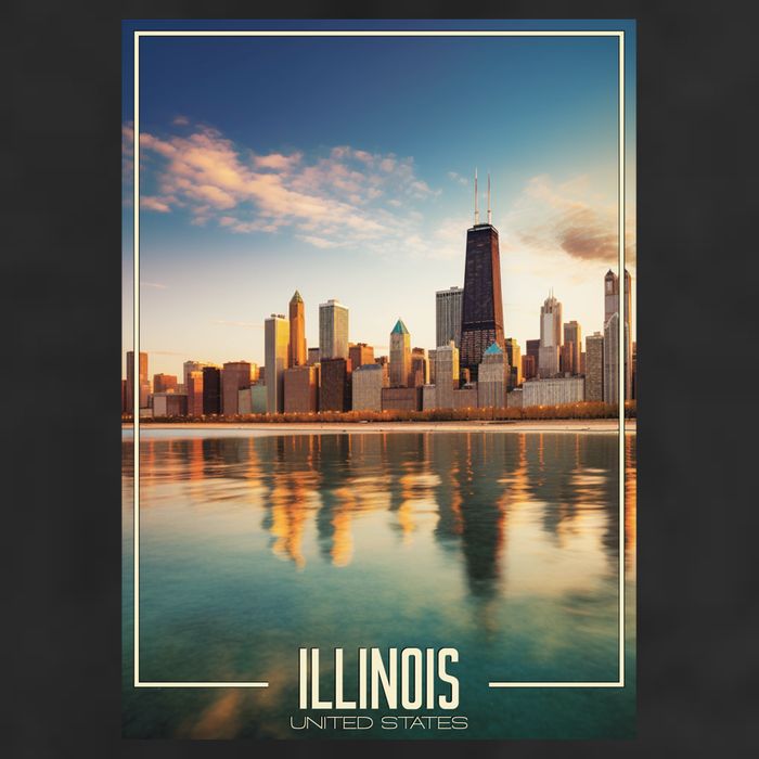 Chicago Reflections: The Heart Of Illinois Cool Comfort Performance Bucket Hat