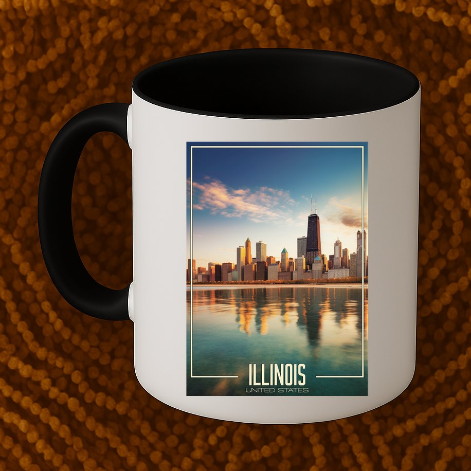 Chicago Reflections: The Heart Of Illinois Mug