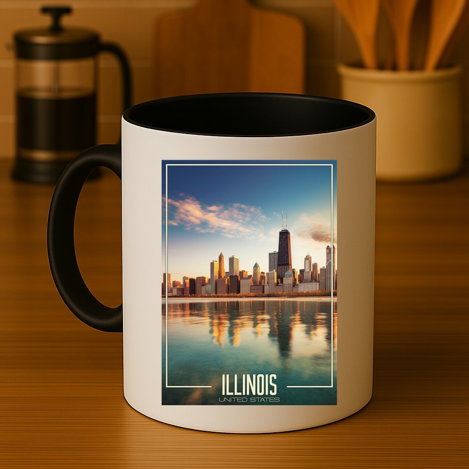 Chicago Reflections: The Heart Of Illinois Mug