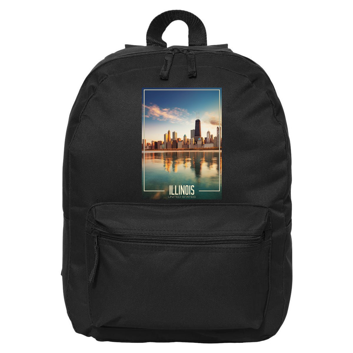 Chicago Reflections: The Heart Of Illinois 16 in Basic Backpack