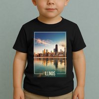 Chicago Reflections: The Heart Of Illinois Toddler T-Shirt