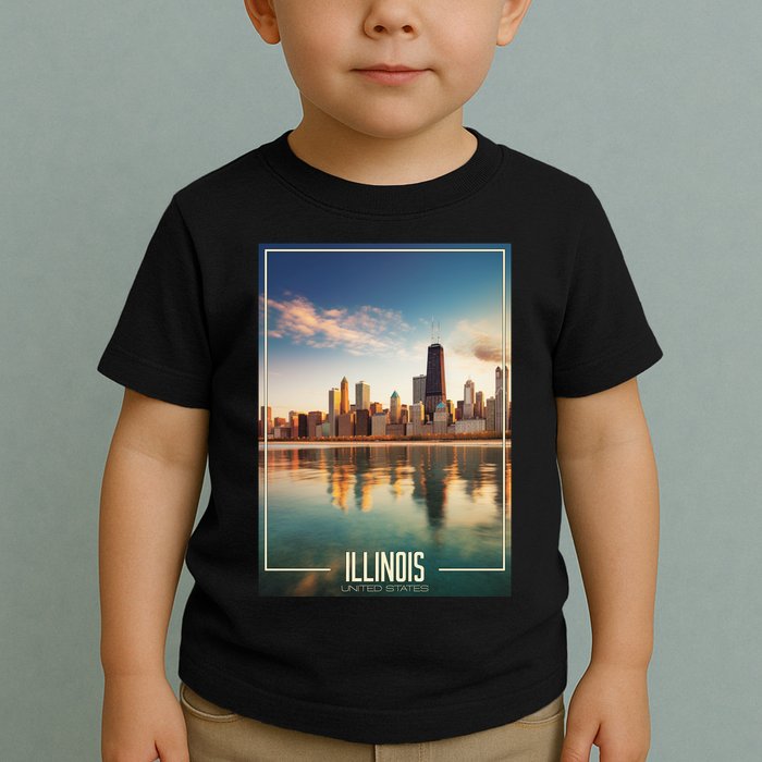 Chicago Reflections: The Heart Of Illinois Toddler T-Shirt