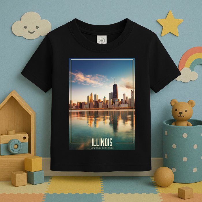 Chicago Reflections: The Heart Of Illinois Toddler T-Shirt