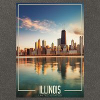 Chicago Reflections: The Heart Of Illinois Cotton Canvas Backpack