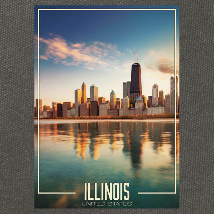 Chicago Reflections: The Heart Of Illinois Cotton Canvas Backpack