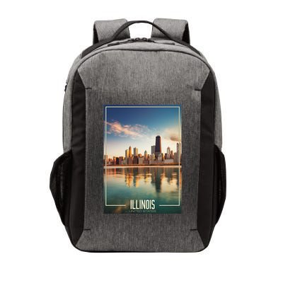 Chicago Reflections: The Heart Of Illinois Vector Backpack