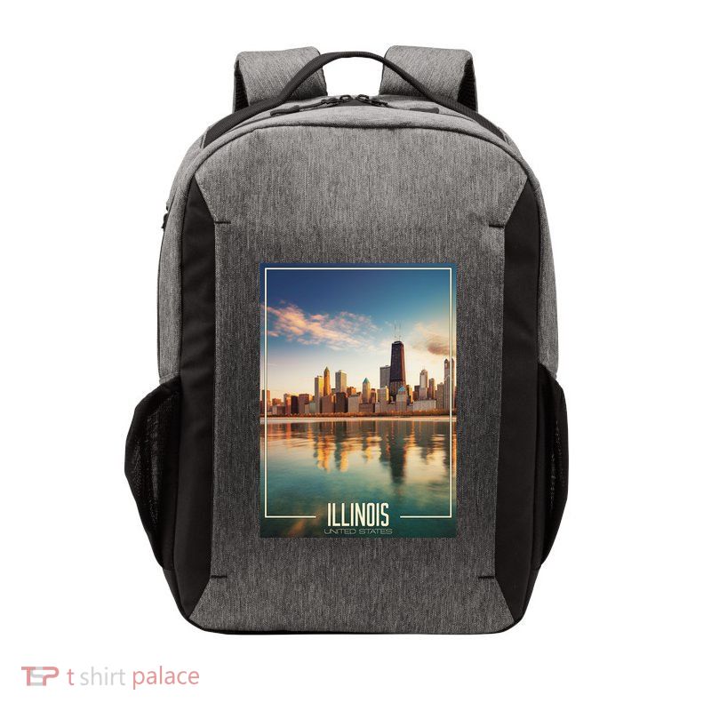 Chicago Reflections: The Heart Of Illinois Vector Backpack