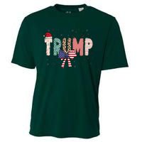 Christmas Retro Trump 2024 Cooling Performance Crew T-Shirt