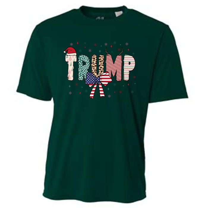 Christmas Retro Trump 2024 Cooling Performance Crew T-Shirt