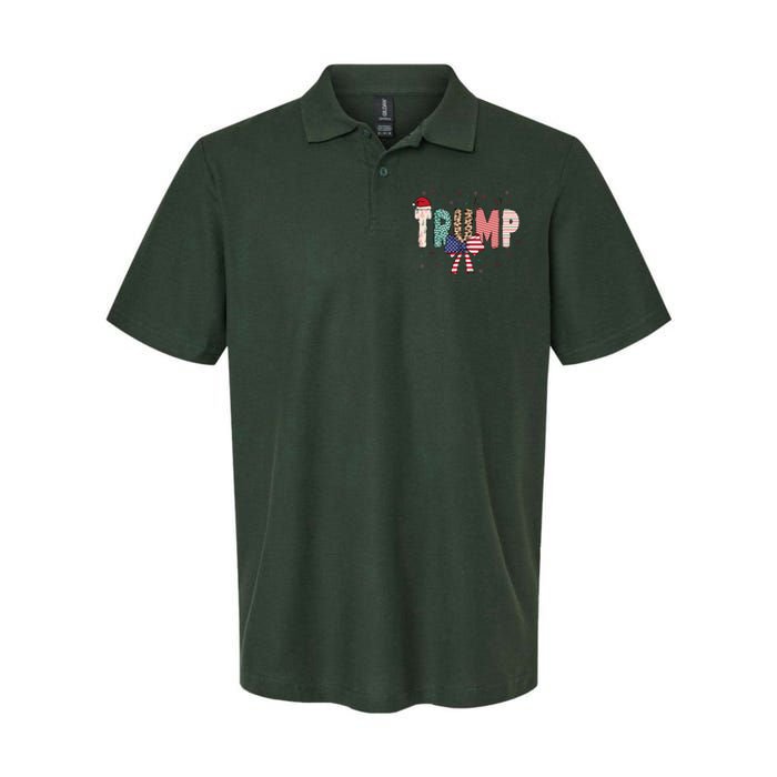 Christmas Retro Trump 2024 Softstyle Adult Sport Polo