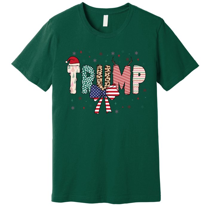 Christmas Retro Trump 2024 Premium T-Shirt