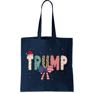 Christmas Retro Trump 2024 Tote Bag