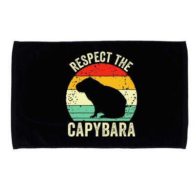 Capybaras Respect The Capybara Cavy Rodent Lover Microfiber Hand Towel