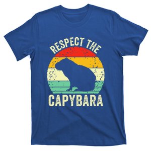 Capybaras Respect The Capybara Cavy Rodent Lover T-Shirt