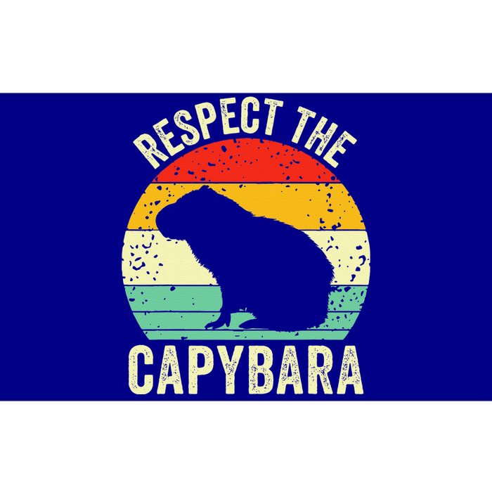 Capybaras Respect The Capybara Cavy Rodent Lover Bumper Sticker