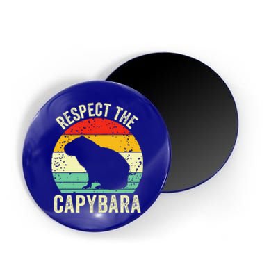 Capybaras Respect The Capybara Cavy Rodent Lover Magnet