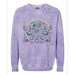 Cthulhu Respect The Elders Colorblast Crewneck Sweatshirt