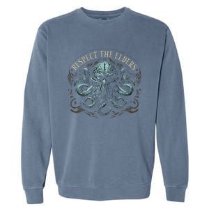 Cthulhu Respect The Elders Garment-Dyed Sweatshirt